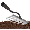 Generic Garden Rake - Paesaggio del paesaggio del ferro da poppa da prato | Zace da giardino pesante, diserbini manuali, foglie di cortile, artefatto di sradamento per la fattoria del cortile
