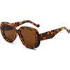 YAMEIZE Occhiali da Sole Rotondo Grandi Donna Moda Vintage Classici Ovale Oversizes Montatura Occhiali da Sole UV400 Protezione