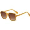 Long Keeper Occhiali da sole da donna Rettangolo Grande Quadrato Occhiali da sole da uomo Trendy Retro Protezione UV400 (Marrone chiaro Marrone sfumato)