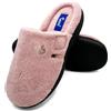 Sani' Ciabatte Donna Invernali Regolabili con Strappo Comode da Casa Con Punta Chiusa in Memory Foam Slippers Calde (Rosa, Sistema Taglie Calzature EU, Adulto, Donna, Numero, Media, 36)