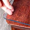 Royhom Pellicola Trasparente per Tavolo, Copritavolo Trasparente 40 x 80 cm, 2 mm Spessore Cristallino Tovaglia Plastificata, Impermeabile, Copertura Tavolo PVC