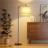 Miootly Lampada da terra soggiorno con telecomando, lampada ad arco dimmerabile con interruttore a pedale, 3 temperature di colore lampada da terra per soggiorno, camera da letto, ufficio