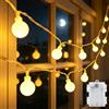 Cshare Catena luminosa a batteria Globe 3 m, 20 LED, timer, IP65, impermeabile, giardino, campeggio, Natale, decorazione interni-esterni, bianco caldo
