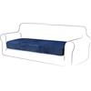 TIANSHU Copriseduta Divano Elasticizzato 3 Posti Copricuscini Divano Velluto Fodera per Cuscino Copridivano Elasticizzato Cuscino per Divano Copri Seduta per Divano (3 Posti, Blu Scuro)