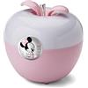 VALENTI & CO. - Disney Minnie - Luce Notturna Bambini con Lampada LED Colorata per Cromoterapia da Comodino, Comandi Magici con il Soffio e Finiture in Argento