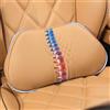 Dapucarin Cuscino Lombare Auto, Supporto Lombare Ergonomico in Memory Foam, Pelle Cuscino Schiena per Sedia Ufficio, Viaggio, Casa, Divano, Marrone Palomino, 1PC