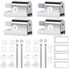 Amllaing 2 Pcs Cerniere Tavoletta WC, Universali, Soft-Close, Facile da Installare, Bianco