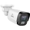 SANNCE 5MP Telecamera da Esterno PoE, Campo Visivo 107,3°, Senza Micro SD | Videocamera Sorveglianza, Voce Bidirezionale, Visione Notturna 30m, IP67, Rilevamento Persone/Veicoli, Senza Alimentatore