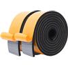 LIKERAINY Striscia di Tenuta in Gomma 51x6,5mm Striscia di Schiuma per Porte Guarnizioni Finestra Della Nastro Sigillante Anti-Collisione Autoadesivo Antivento Previene Rumori Nero 2 Rotoli 4 Metri