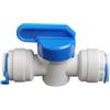 PAROAD Valvole rubinetti, rubinetto in linea/valvola di intercettazione/valvola acqua per frigorifero/congelatore/filtro acqua ad osmosi inversa/tubo dell'acqua (3/8 pollici(9,53 mm))