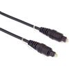 PremiumCord Toslink - Cavo Audio Ottico Toslink Maschio, 0,5 m, Toslink Plug On, Cavo Digitale per TV Stereo Hi-Fi Stereo, HQ Audio Saldato, Colore Nero