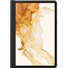 Samsung Note View Cover Custodia a libro con Copertina Trasparente per Galaxy Tab S7 | Tab S8, Nero