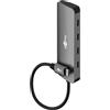 goobay Hub USB-C 10 Gbit/s, hub dati USB 3.2 Gen 2 con 4 porte USB-C, adattatore SuperSpeed+ in alluminio per MacBook, laptop, SSD NVMe e altro ancora - 76565