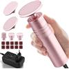 Kredioo 2 in 1 Pedicure Elettrico Professionale Piedi con Punte Nanometriche, Calli Rimozione Lima Elettrica per Piedi Togli Calli Pelle Secca Dura Raspa Piedi Professionale Esfoliante Kit per Duroni