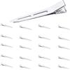 Lxtness 20 Pezzi Alligatore Clip Becchi D'oca per Capelli in Metallo Argentato Fermagli per Capelli a Becco D'anatra Fermagli per Capelli Arricciati Metallo Alligator Dei Capelli Clip