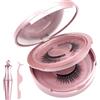 ZYEKIU Ciglia Finte Magnetiche, Ciglia Finte Naturali Senza Colla, Riutilizzabile Magnetic Lashes Ciuffetti, Kit Magnetic Eyelashes Naturali Extension, Regalo per Principianti