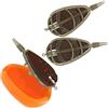 NGT Next Generation Tackle NGT 3 Inline Method Feeder Set - Cilindrico, Tungsteno & Acciaio Inox, Pesi da Pesca