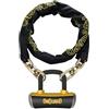 OnGuard 8020 Mastiff Lucchetto a catena con chiave integrata, 110 x 10 mm, colore: Nero