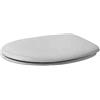Duravit Sedile WC universale, tavoletta WC universale con chiusura rallentata, copriwater con cerniere in acciaio inox, coperchio water in plastica termoindurente Duroplast, bianco