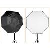 Fesjoy 120cm / 47.2in Portable SoftBox Riflettore, Ultimate Amorbimento Luce Flusso, Rimuovi L'ombra, Ottimo per Speedlite, Facile da Installare su Supporto, con Argento Riflettente