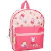 Mybagstory - Peppa Pig - Borsa per bambini 30x25x11 cm - Zaino materno con scomparto e tasca frontale - Zaino colorato per asilo, scuola e uscite