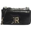 John Richmond Borsa A Spalla Da Donna Marchio, Modello Renshy RWA23120BO, Realizzato In Pelle Sintetica. Nero