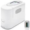 AIESI® Concentratore di Ossigeno Portatile Professionale 1 litro/minuto (eql 5 litri) con batteria ricaricabile P2, Peso 1,98 Kg, Purezza 93-96%, Certificato Medicale, Garanzia Italia 3 anni