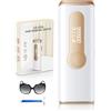 Haarlosy Epilatore Luce Pulsata con Ghiaccio, 3 IN 1 Epilatore Laser IPL per Donna e Uomo, 9 Livelli di Energia Regolabile Adatto a Corpo, Viso, Ascelle, Gambe Sensibili (Bianco)