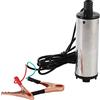 AYNEFY Pompe Acqua e Gasolio con Fascette, DC12V Pompa Sommersa Elettrica Pompa Aspirazione per Combustibile Kerosene e Acqua per Auto Caravan Marino Barca, 60W 30L/min