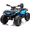 Mondial Toys Super Quad Elettrico 24V a 2 Posti per Bambini Can-Am Renegade ATV con Ruote in Gomma 4 Motori Cinture di Sicurezza Sedile in Pelle Ammortizzatori Reali Carico Massimo 50KG Blu