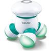 Beurer MG 16 Mini Dispositivo per Massaggio Ergonomico portatile, funzionamento a batteria, colore: Verde - delicato massaggio vibrante, ideale per schiena, collo, braccia e gambe