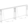 MAHANCRIS Tavolo Console con Stazione di Ricarica, Tavolino da Divano Stretto, Tavolo da Corridoio, Portaoggetti, Stile Vintage, per Ingresso, Soggiorno, Balcone, Bianco ACTWT151UE01S2