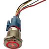 Mintice Acciaio Inossidabile 12V 5A Rosso Luce Auto Momentaneo Bilanciere Pulsante Interruttore a Levetta in Metallo 19mm Engine Start Presa Corrente