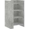 ULUYYUC Dispensa Cucina Salvaspazio Madia Soggiorno Moderna Mobiletti Cucina Mobiletto da Esterno - Credenza Grigio Cemento 45x35x75 cm in Legno Multistrato per Soggiorno Cucina Ufficio Lavanderia