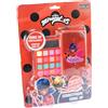 Nice Group - Miraculous Smartphone Make Up, Set di Trucchi per Bambini con Ombretti, Lucidalabbra, Applicatore e Specchio