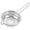 Warmhm Scolapasta in Acciaio Inox Con Manico - Colino Da Cucina Piccolo Con Fori Da 15 Cm Per Scolare Pasta e Verdura - Setaccio Multifunzionale Per Alimenti