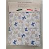 Pago Poco Telo Arredo Copritutto Matrimoniale Disegno FIORATO Mis. 260x260 Colore Azzurro 100% Cotone !!!