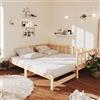 Gecheer Divano Letto con Letto Estraibile 90x200cm Legno Massello Pino,Divano Letto 2 Posti,Divano Letto in Legno,Divani Letto Estraibile,Divani Letto Matrimoniale,Divano Letto con Doghe,#2