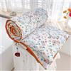 DOTBUY-SHOP Trapuntino Copriletto Estivo Primaverile, Fiori Trapunta Leggera, Cotone di Soia Copriletto Trapuntato per Letto Singolo, Letto Matrimoniale (Fiori d'arancio,150x200cm)