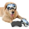NAMSAN Occhiali da sole per cani con ampio campo visivo, protezione UV, occhiali da sole per cani di grossa taglia, proteggono gli occhi dei cani, con fascia regolabile e cuscinetti in spugna color