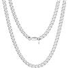 GoldChic JEWELRY Collana Uomo Acciaio Catena Cubana da 6 mm, Gioielli da Uomo Catena Uomo Acciaio Inossidabile Collana Ragazzo Collana Uomo Lunga con Confezione Regalo