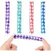 Skylety 4 Pezzi Chinese Finger Traps di Legno Cattura delle Dita Colori Assortiti per Bomboniere e Forniture per Feste di Compleanno