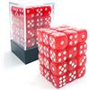 BESCON DICE Bescon 12mm 6 Sided Dice 36 in Brick Box, 12mm Six Sided Die (36) Block of Dice, Marble Red