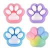 SSKHE Pack of 4 Cat Paw Squishy, Squishy Paw, Fufu Squishy for Stress Relief, Squeeze Toy Squishy Paw, Taba Squishy, Sensory Toy Paws for Children and Adults
