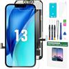 FFtopu Kit di sostituzione dello schermo per iPhone 13 da 6,1 pollici Display LCD 3D Touch Full HD Digitizer Kit di Riparazione di Montaggio Completo Adesivo Telaio Impermeabile+Pellicola Protettiva