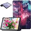 LCHDA Custodia per Samsung Galaxy Tab A7 10,4 Pollici 2020 (SM-T500 / T505), Ultra Sottile e Leggera in Pelle PU con Funzione di Supporto Magnetica e Funzione di Spegnimento Automatico - Cielo Stellato