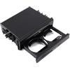 HERCHR Scatola Portaoggetti per Auto, Design a Doppio Cassetto Portabicchieri Tascabile Scatola di Plastica Organizer Multifunzione per Bagagliaio per Camion SUV
