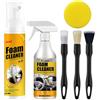 OPEIXSAYKOC 2 Pezzi Detergente in Schiuma Multiuso,Detergenti in Schiuma,Kit Pulizia Auto Interni con spugne Incluse,Multipurpose Foam Cleaner Spray,Powerful Stain Removal Kit for Car And Kitchen