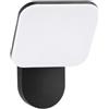 M Ledme - Applique LED Mirror a 10 W per esterni, luce calda 3000 K, 920 lumen, IP54 impermeabile, finitura nera moderna, illuminazione decorativa per giardino, facciata o terrazza