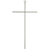 VILLAGE GIFT IMPORTERS Croce da parete, design elegante e minimalista, finitura a specchio metallizzata in tonalità oro o argento, decorazione per la casa cristiana, ottimo regalo per battesimo, prima comunione e cresima